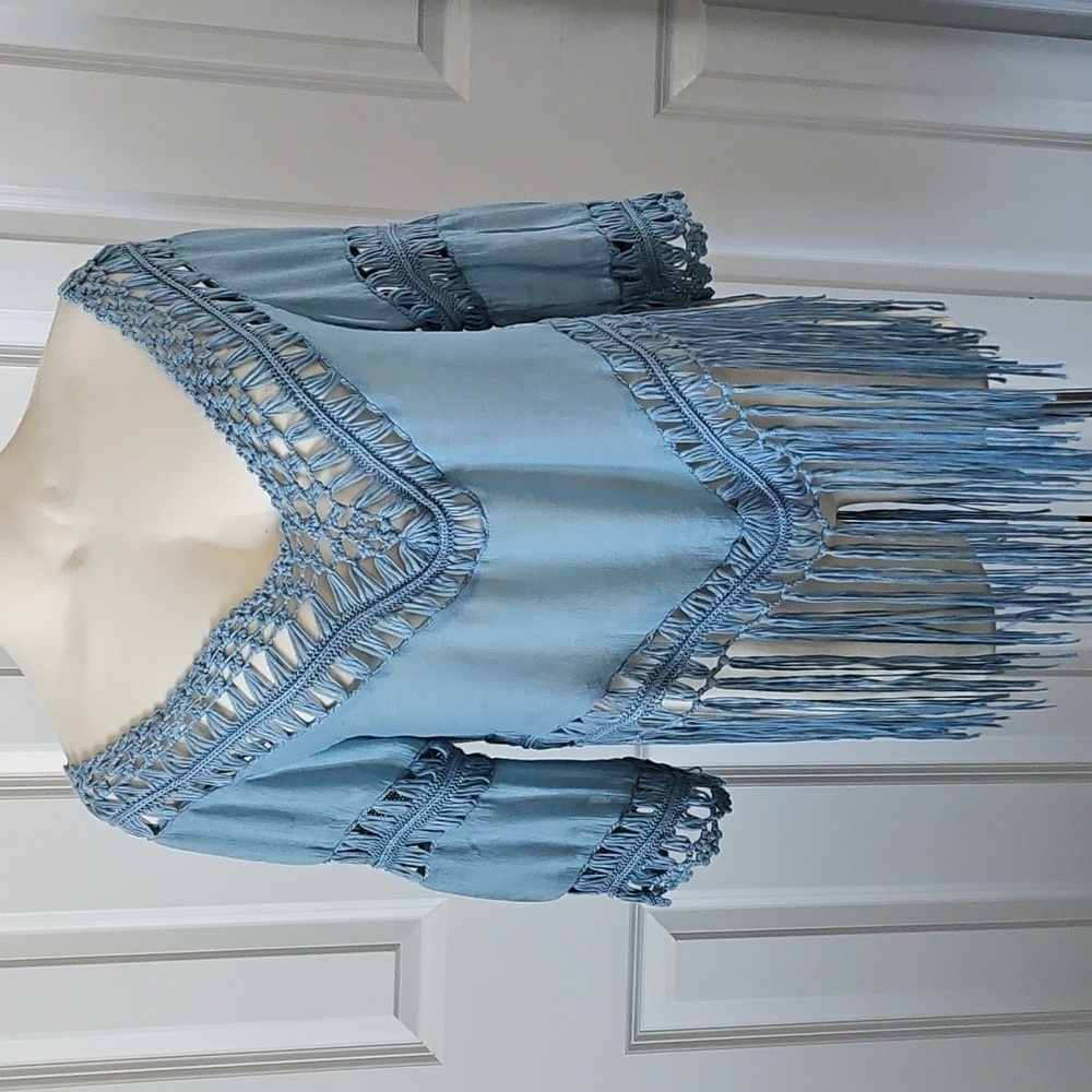 Mizumi Crochet Fringe Top Size M
